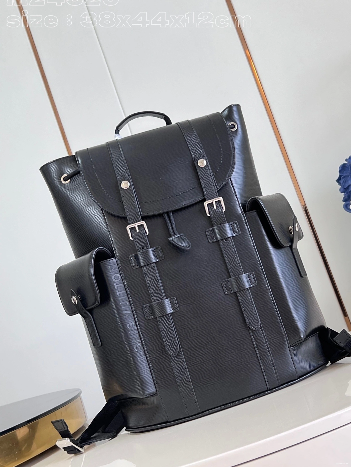 WIS Vuitton Backpack Christopher MM-38*44*12.5CM Louis 0212